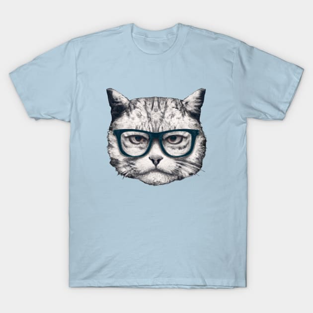 Cats with glasses T-Shirt by Boothy 